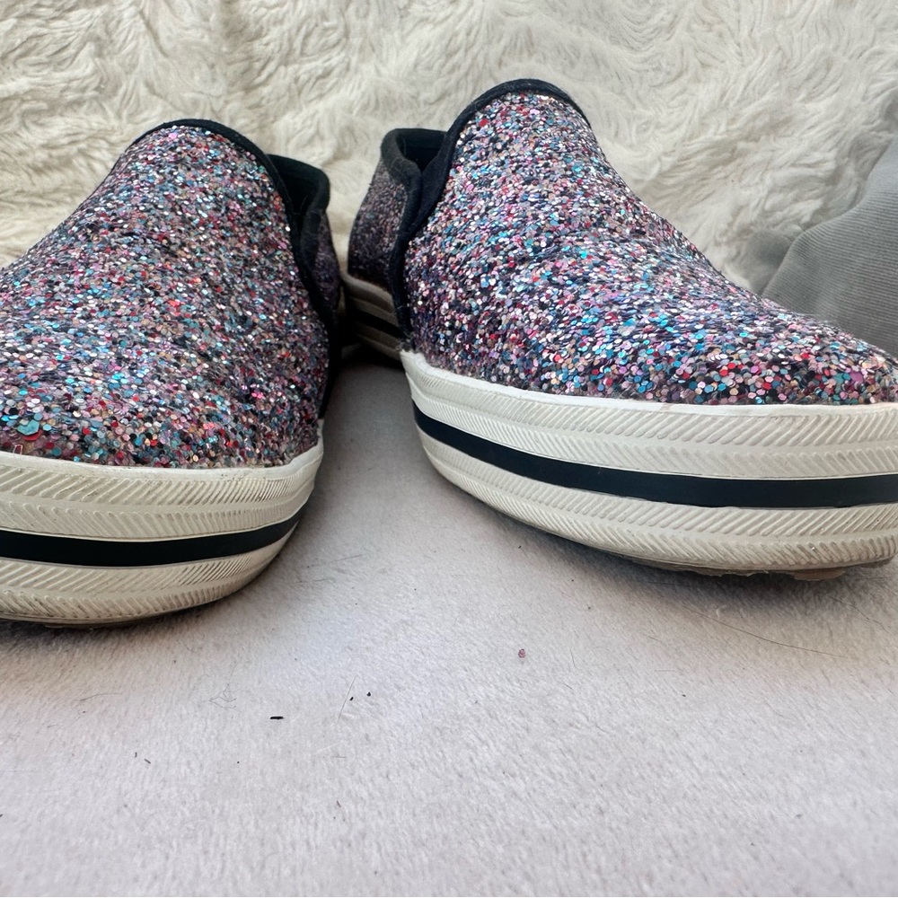Kate Spade Multicolor Glitter Slip-Ons - Picture 3 of 4